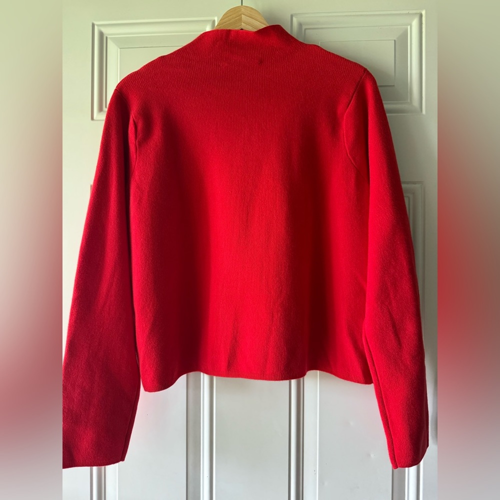 Mango Vibrant Red Turtleneck Sweater - Picture 2 of 6